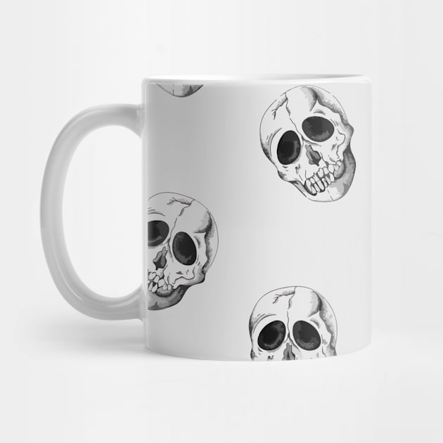 Scull Halloween pattern by Inspired-DS